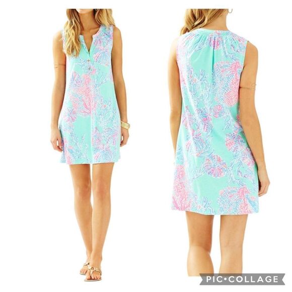 Lilly Pulitzer Essie dress Fansra print - Picture 1 of 9